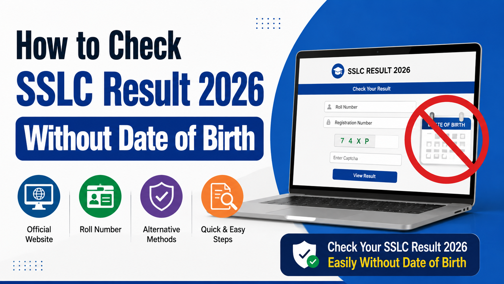 How to Check SSLC Result 2026 Without Date of Birth